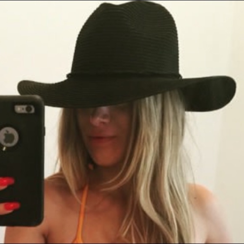 Something special wide brim braided paper straw hat